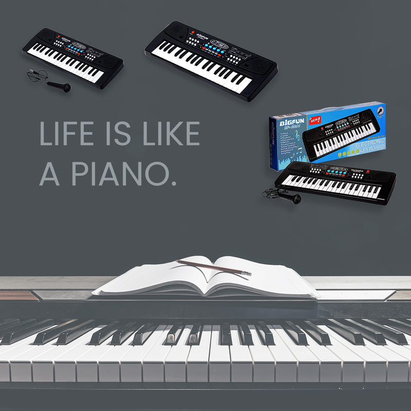 4515 Piano Musical Keyboard With Mic 37 Music Key Keyboard For Kids Toy