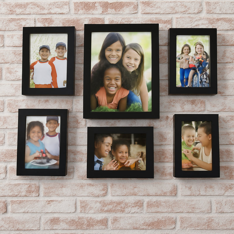 12 Pcs Premium Black Photo Frame Set / Wall Hanging Gallery Frames