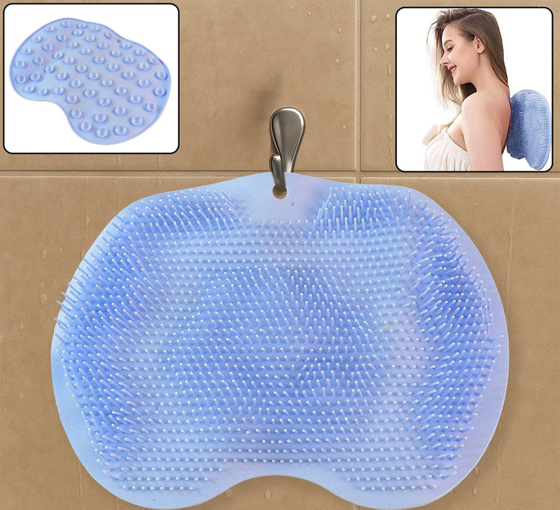 Silicone Bath Massage Cushion With Suction Cup / Shower Foot Scrubber Bathroom Mat
