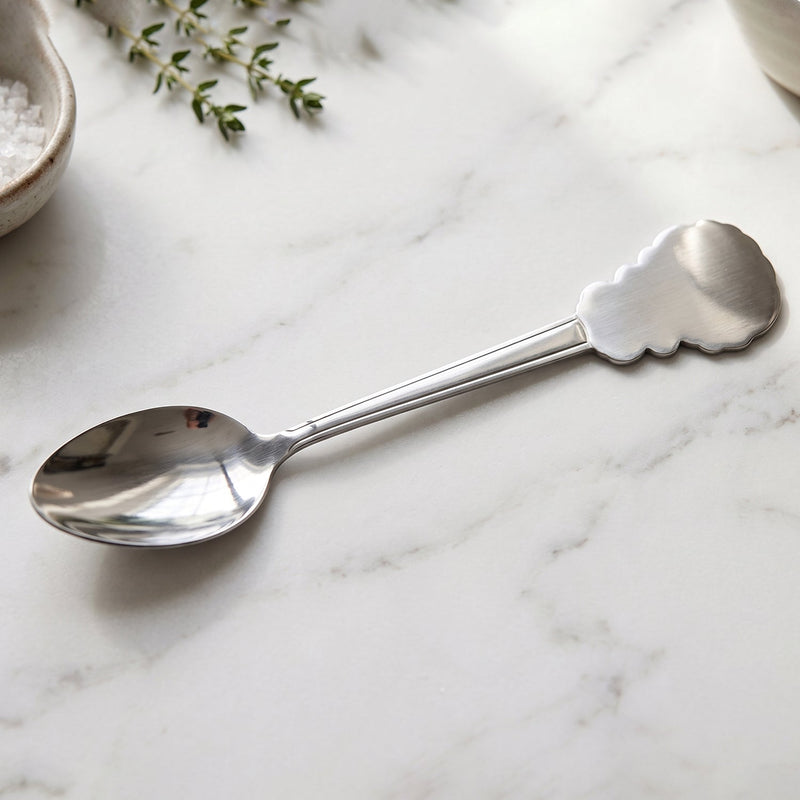 Stainless Steel Carved Handle Dinner Spoon For Dining And Kitchen Use (1 Pc)