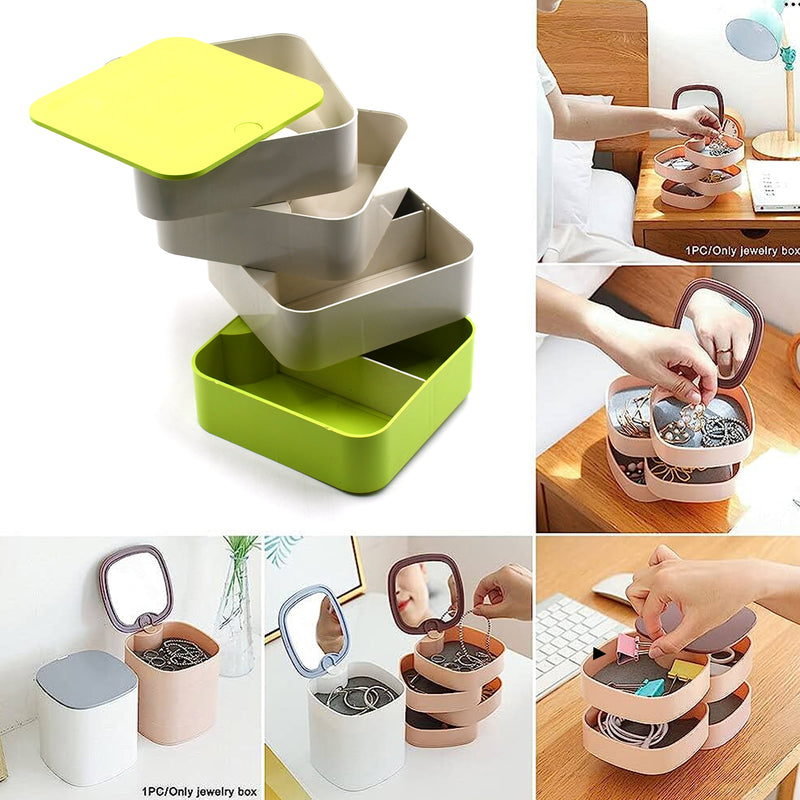 4 Layers 360 Degree Rotating Jewellery Storage Box
