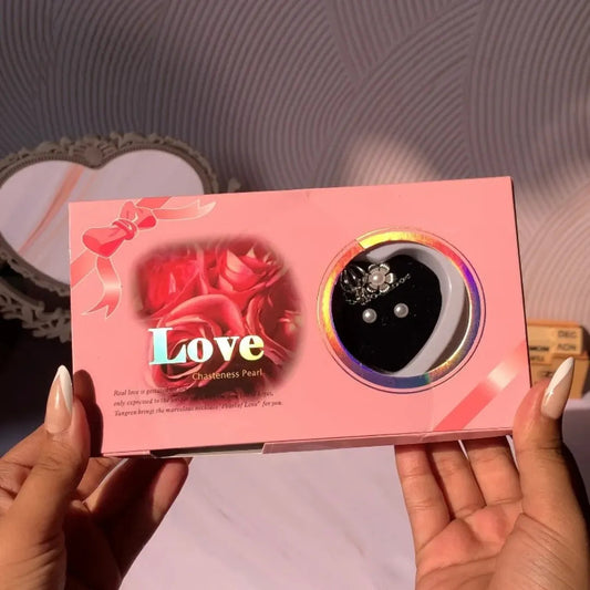 💖 Love Pearl Necklace Set – Premium Edition (With Gift Box)