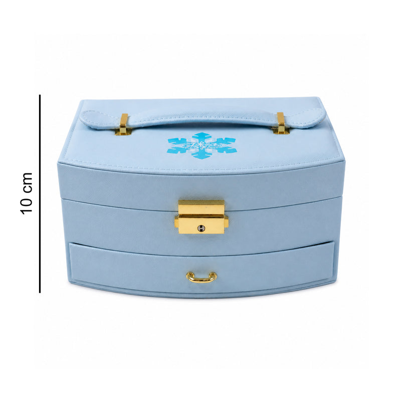 Premium Multi Layer Jewelry Storage Box With Mirror (1 Set)