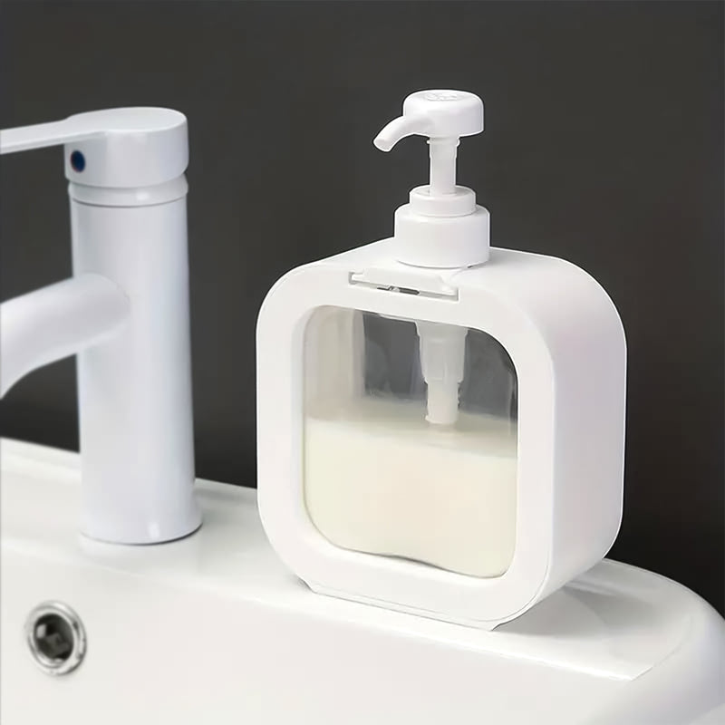 Snap Sink Dispenser Plastic Clear Empty Pump Lotion Bottles Random Colour (1 Set)