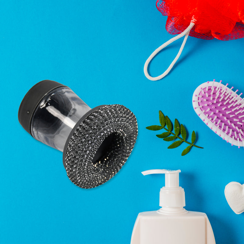 Soap Dispensing Palm Brush With Dispenser