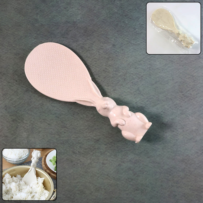Cute Bunny Handle Non-Stick Rice Serving Spoon (1 Pc)