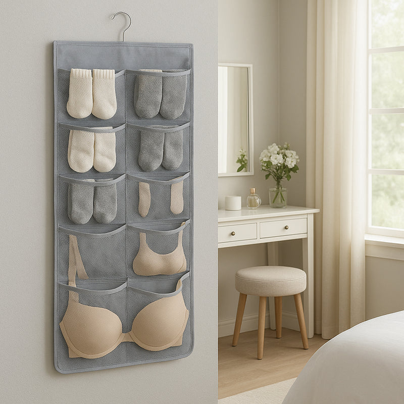 Under Garment Organizer Hanging Storage Bag (80 X 38 Cm  1 Pc)