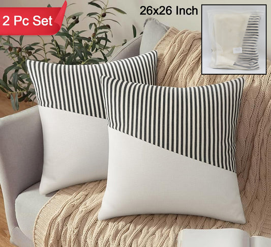 Decorative Pillow Covers, Soft Cotton (1 Pair)