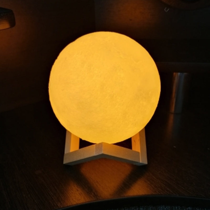 3D Moon Lamp With Touch Control