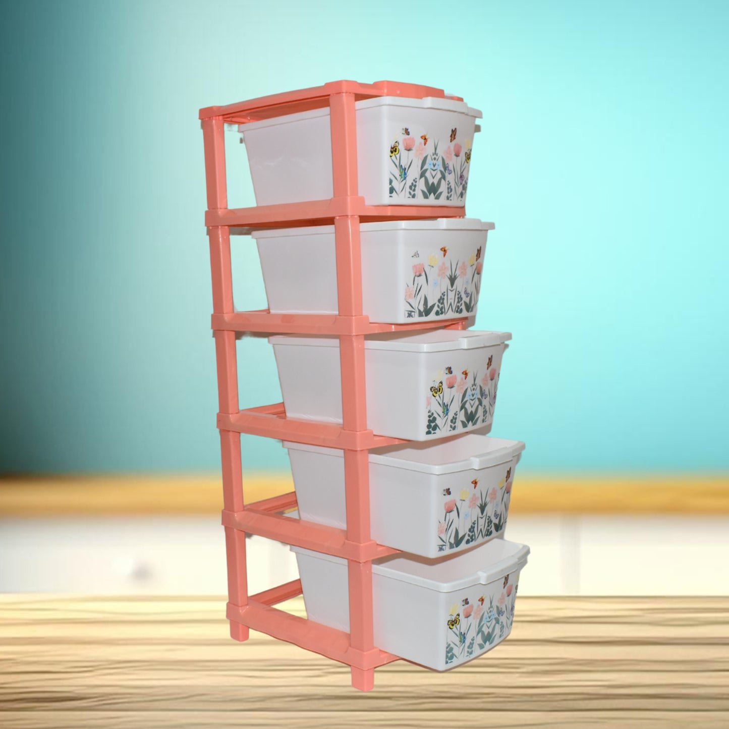 Plastic Smart Wonder Drawer Organizer (5 Layer/1 Pc)