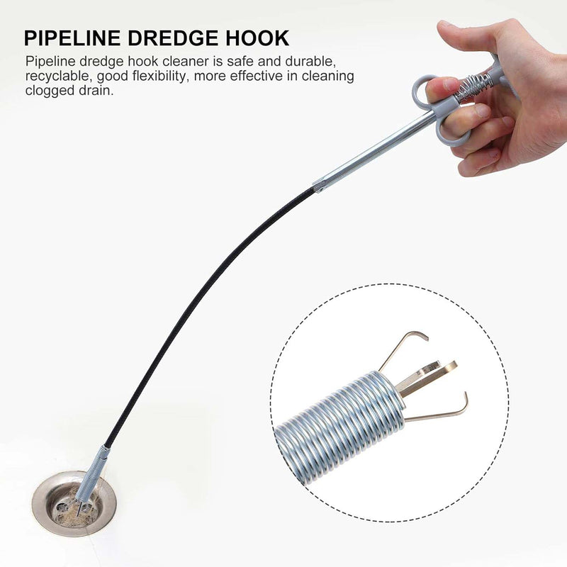 Flexible Spring Drain Cleaning Tool with Hand Grip (1 Pc / 156 Cm)