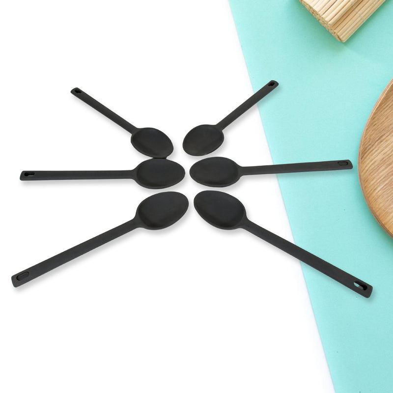 Multipurpose Silicone Non Stick Spoons For Kitchen (6 Pcs Set)