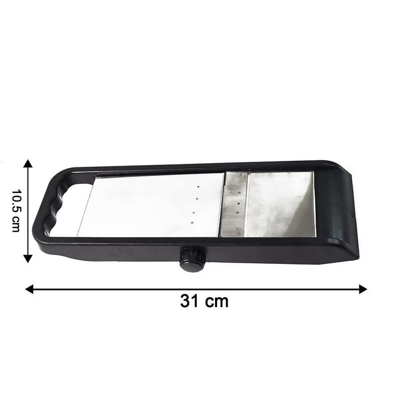 Supermom Adjustable Plastic Slicer, 1-Piece, Black / Silver