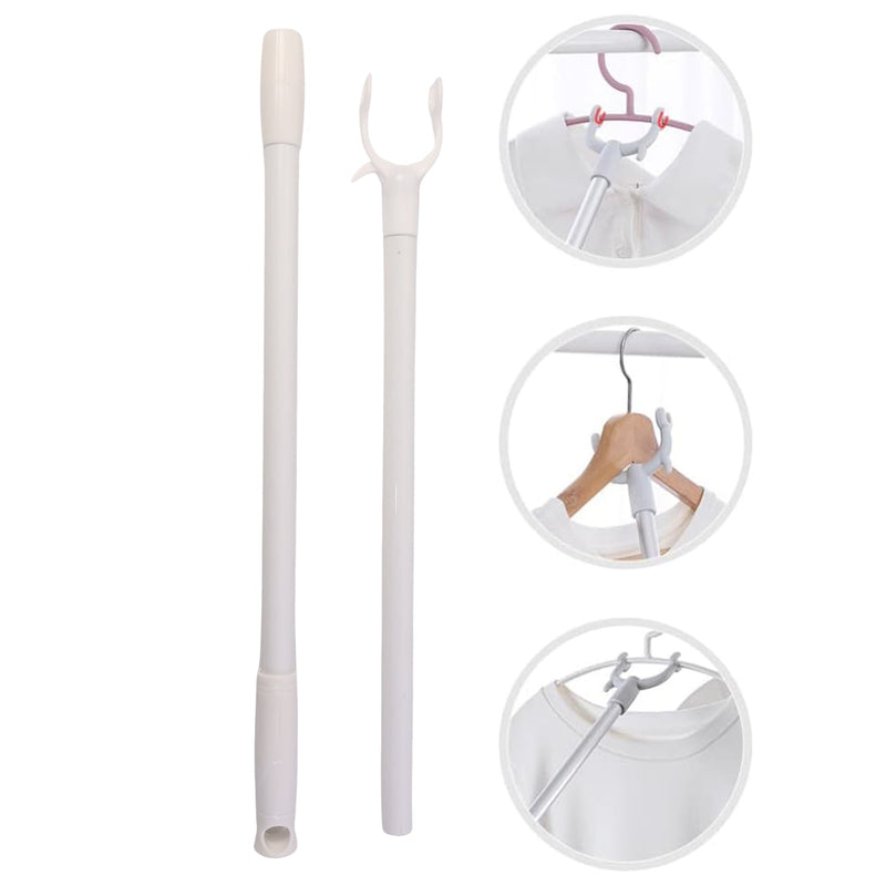 Multi-hook rod for hanging clothes, bags, and accessories