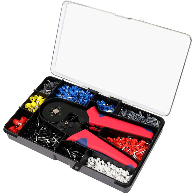 Approx 1200 Piece Ferrule Crimping Tool Kit Set