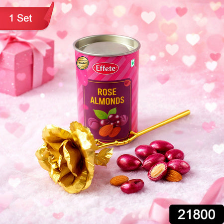 Golden Rose With Almonds Chocolate Gift Set (1 Set)