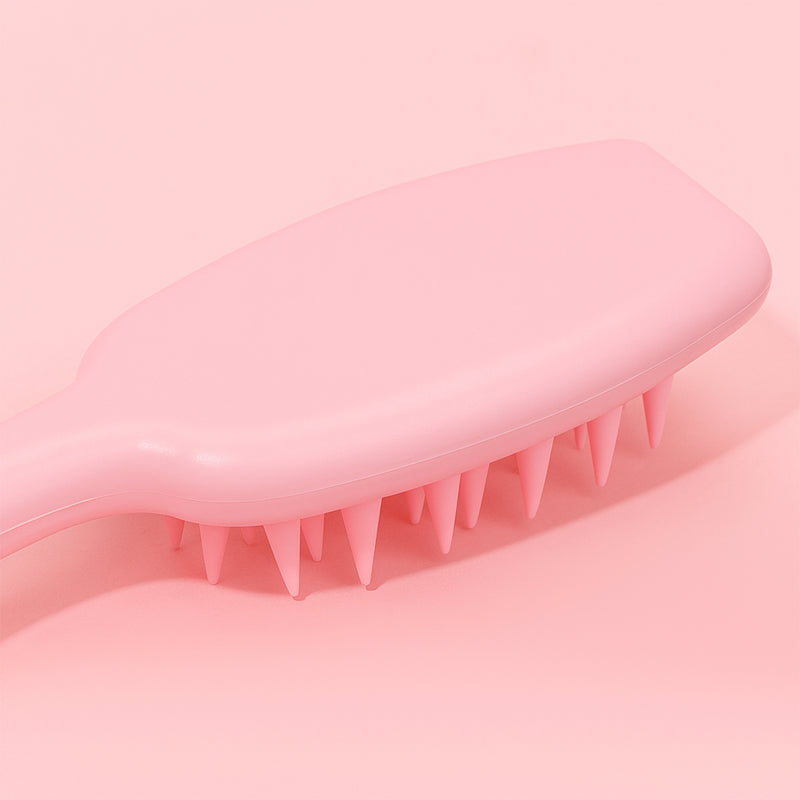Multipurpose Silicone Scalp Massager Shampoo Brush (1 Pc)