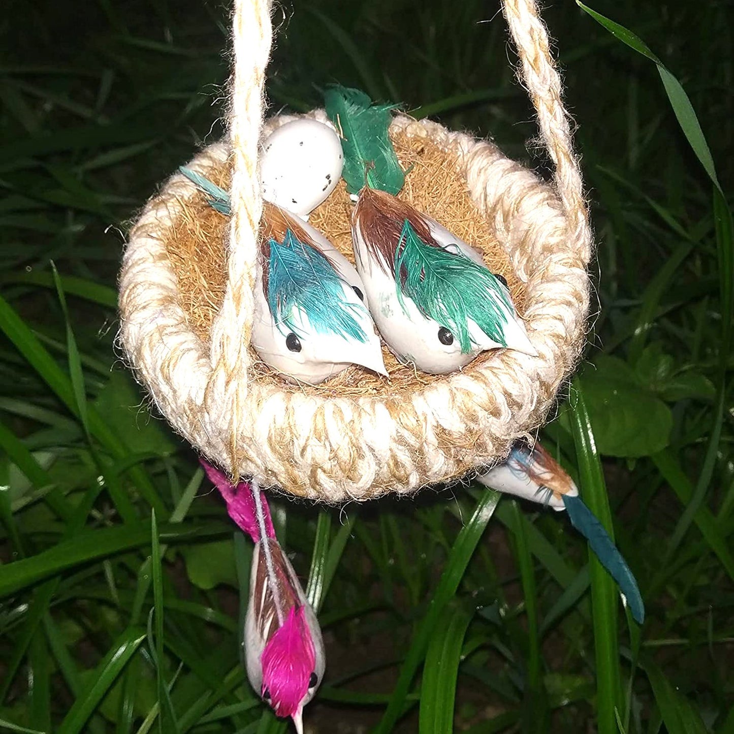 Artificial Jute Hanging Birds Nest