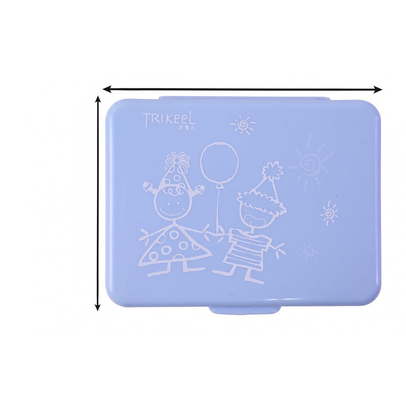 6 Compartment Plastic Pill Organizer Box Portable Medicine Storage Case (1 Pc)
