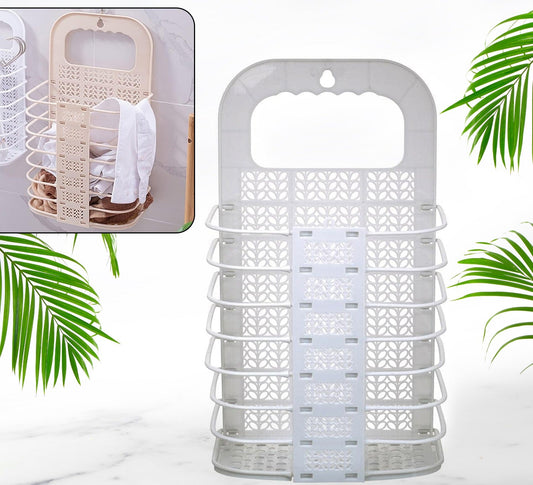 Wall Hanging Laundry Basket Clothes Hanger  For Laundry Washing Machine (1 Pc)