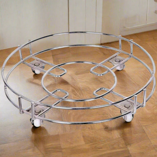 Stainless Steel Gas Cylinder Trolley With Wheels