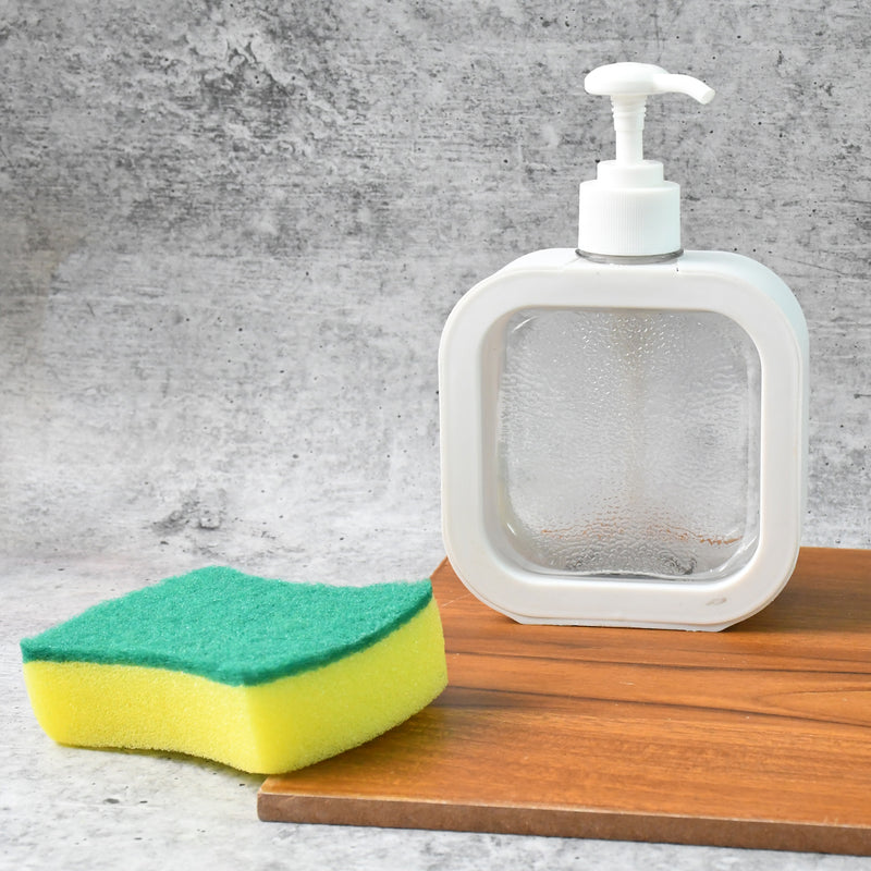 Snap Sink Dispenser Plastic Clear Empty Pump Lotion Bottles (1 Set)