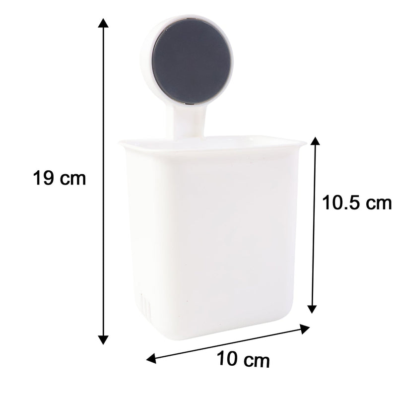 Wall-Mounted Toothbrush & Bathroom Storage Organizer (1 Pc)