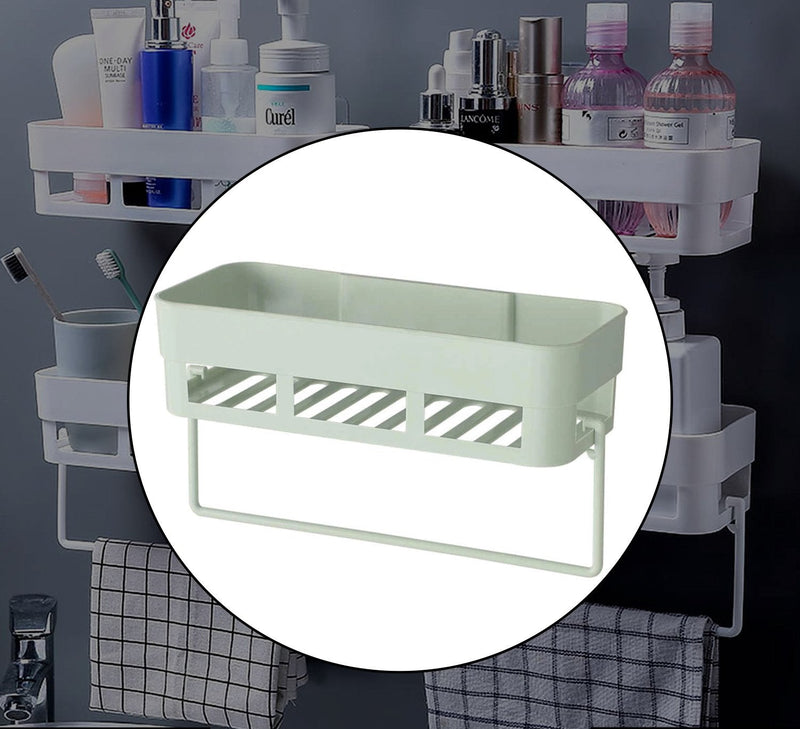 Multipurpose Kitchen / Bathroom Shelf Wall Holder Storage Rack