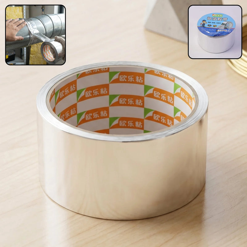 Aluminium Foil Adhesive Sealing Tape Heat Resistant For Pipes And Ducts (1 Pc)