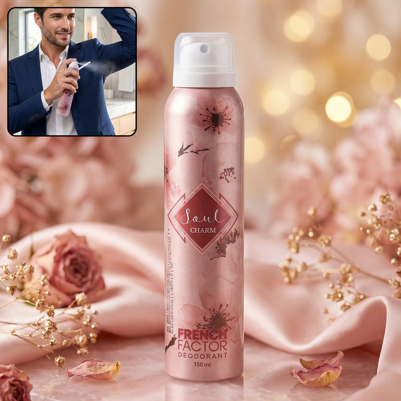 French Factor Soul Charm Deodorant Body Spray (1 Pc 150 Ml)