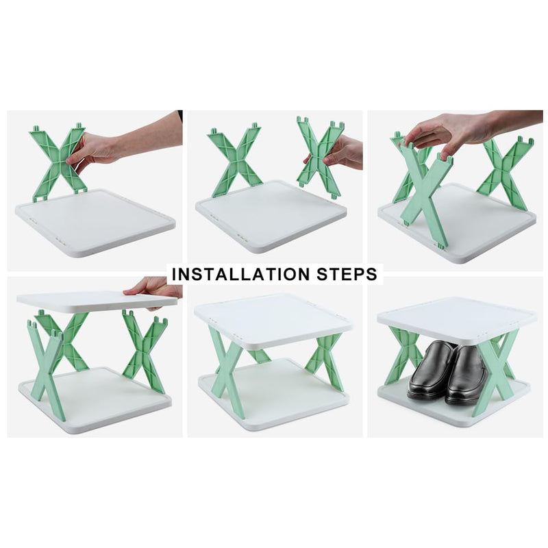 6 Layer Foldable, Space Saving Shoe Organizer
