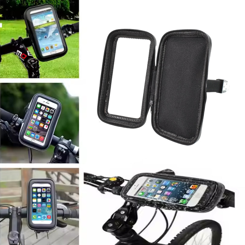 360 Degrees Adjustable Waterproof Phone Holder Case with Zipper, Bike Mount