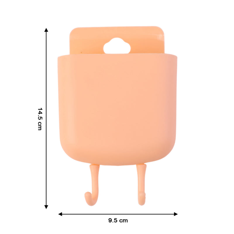 Multi-purpose Plastic Wall Mounted Mobile Charging Holder (1 Pc)