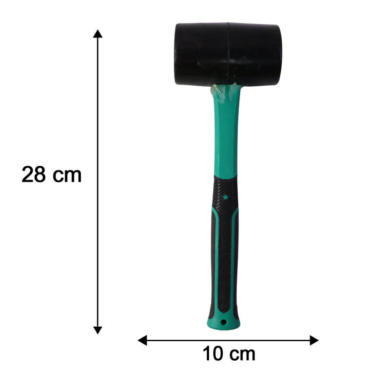 Heavy Duty Sledge Hammer Rubber Mallet With Non Slip Fiberglass Handle (1 Pc)