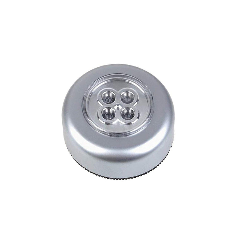 1716 4 Led Battery-powered Wireless Night Light Stick Tap Touch Lamp Stick-on Push Light For Closets Cabinets Counters Or Utility Rooms Cordless Touch Light