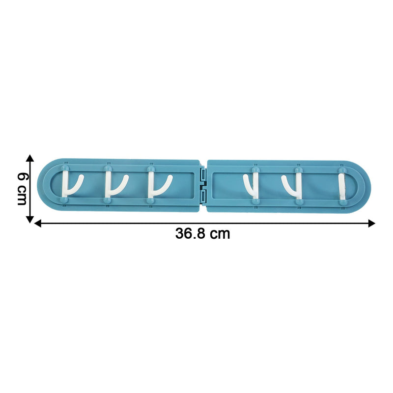 Foldable Rotating Wall-Mounted Multipurpose Hook Rack (1 Pc)