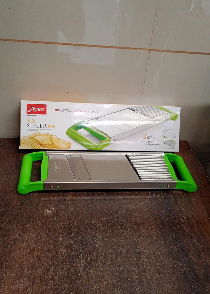 Apex Stainless Steel Vegetable Slicer (2-in-1)