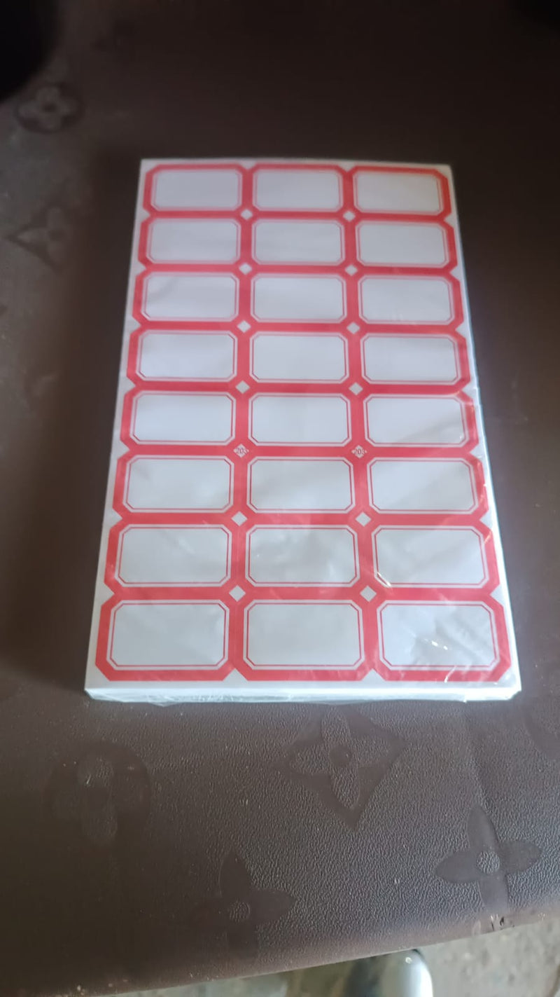 Multipurpose Writable Blank Label Sticker Sheets (1 Sheet)