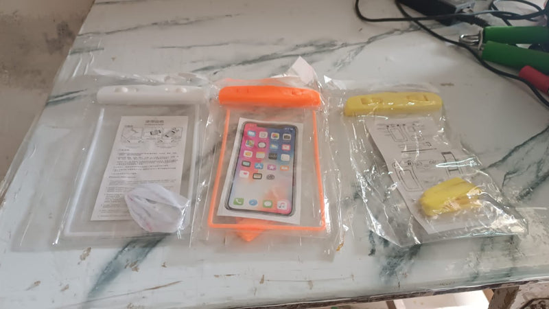 Mobile Waterproof Sealed Transparent Plastic Bag / Pouch Cover for All Mobile Phones