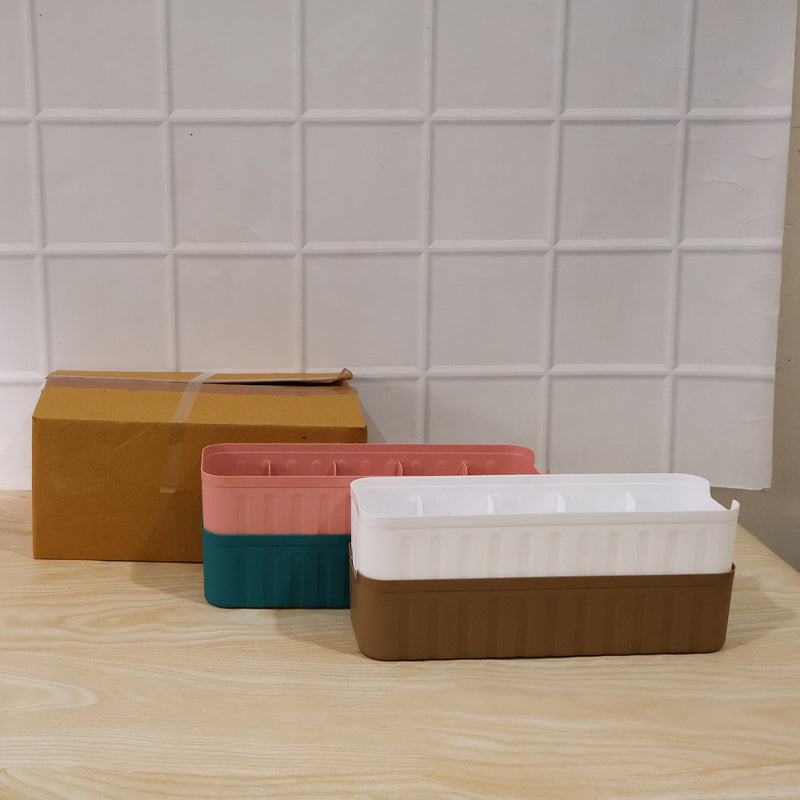 Plastic 5-grid Drawer Organizer Tray For Socks Underwear Ties (4 Pc Set)