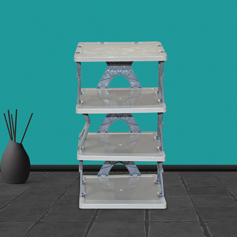 Smart Shoe Rack Stand Multifunctional Entryway Foldable & Collapsible (1 Pc / 4 Layer)