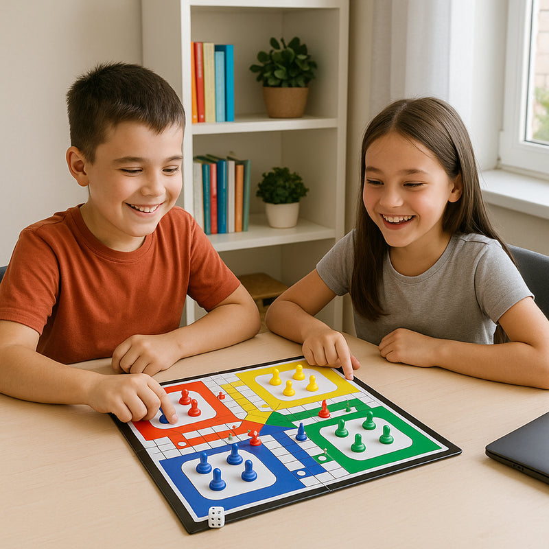 Pocket Ludo Travel Board Game - (1 Set)