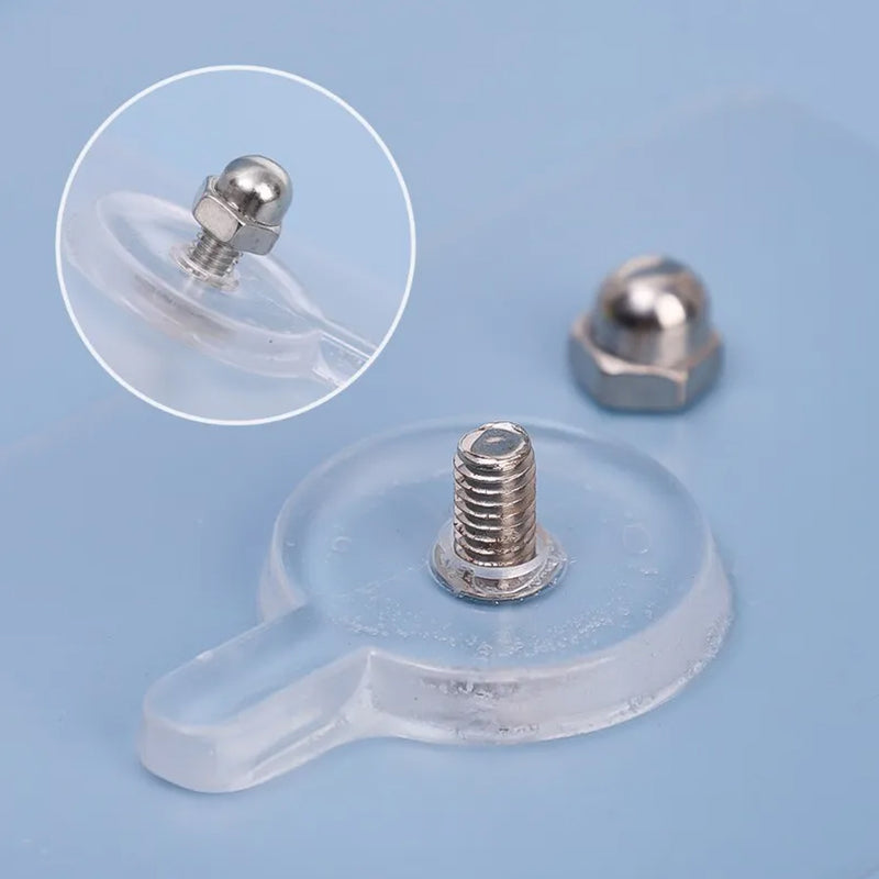 Transparent Self Adhesive Wall Hook Nail Free Holder For Keys  Towels (1 Pc)