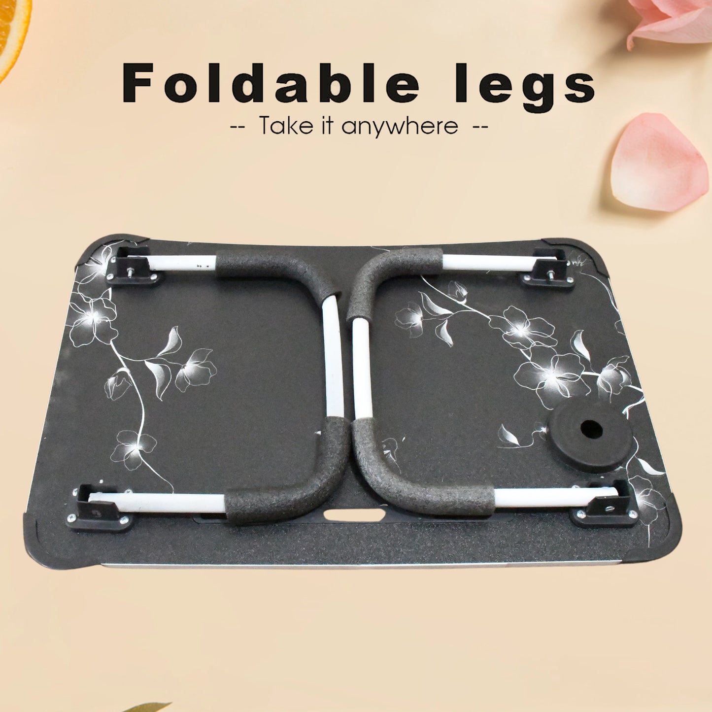 Laptop Table Foldable/Portable With Coffee Cup Slot