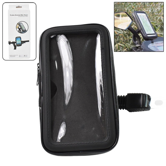 360 Degrees Adjustable Waterproof Phone Holder Case with Zipper, Bike Mount