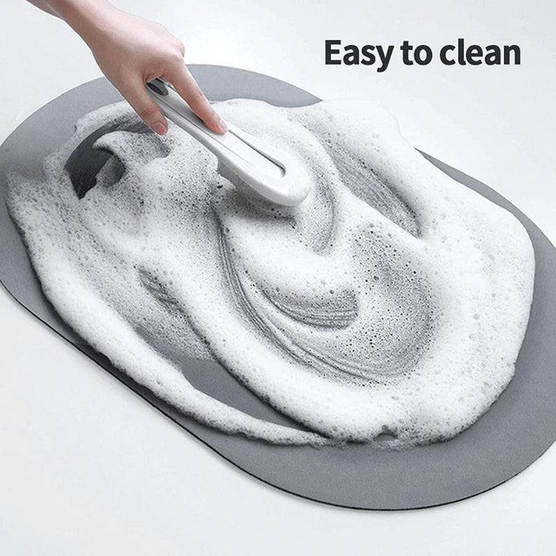 Square Bathroom Mat, Water Absorbent & Anti-slip (57x38cm)