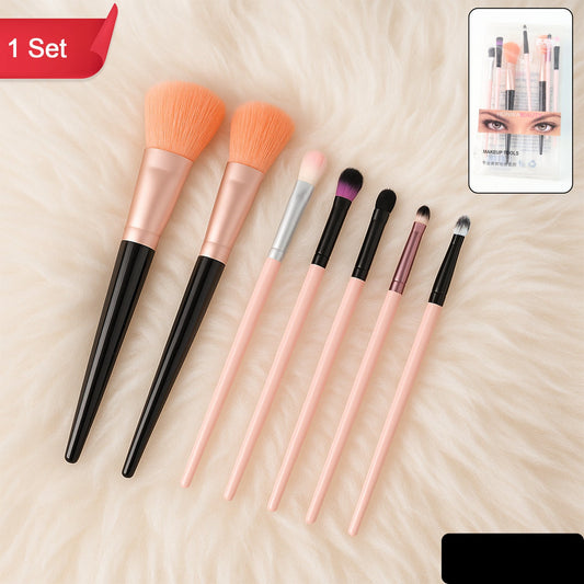 Professional Soft Makeup Brush Set (7 Pc)