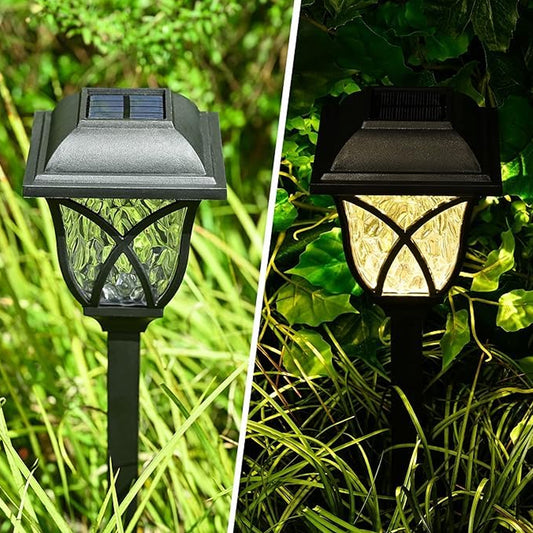 Solar Pathway Lights Outdoor Garden Lights (2 Pcs)