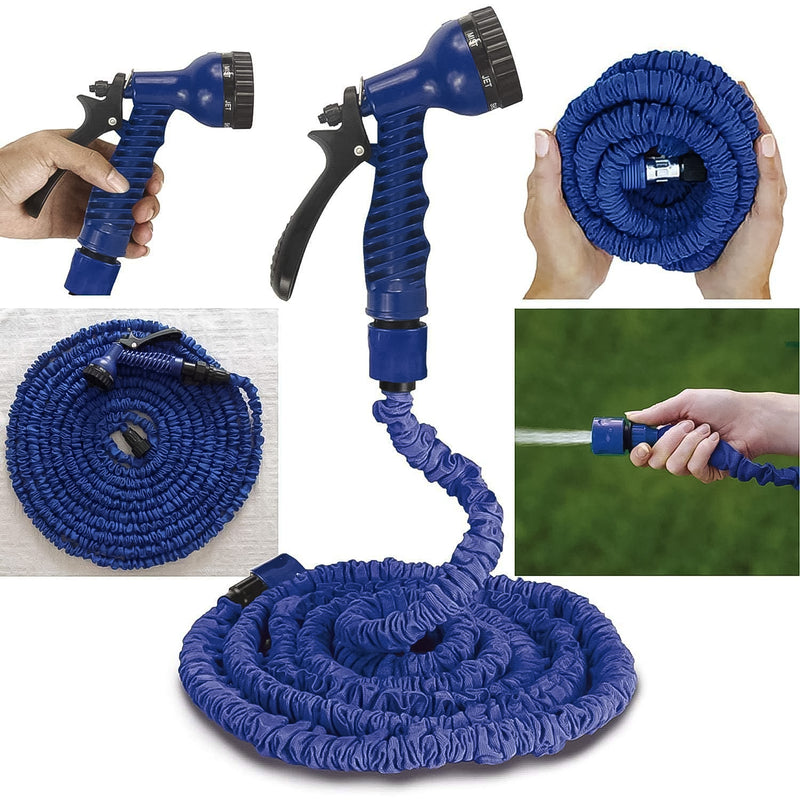 Expandable Magic Garden Hose With Spray Gun & 4 Metre Pipe (Mix Colour)