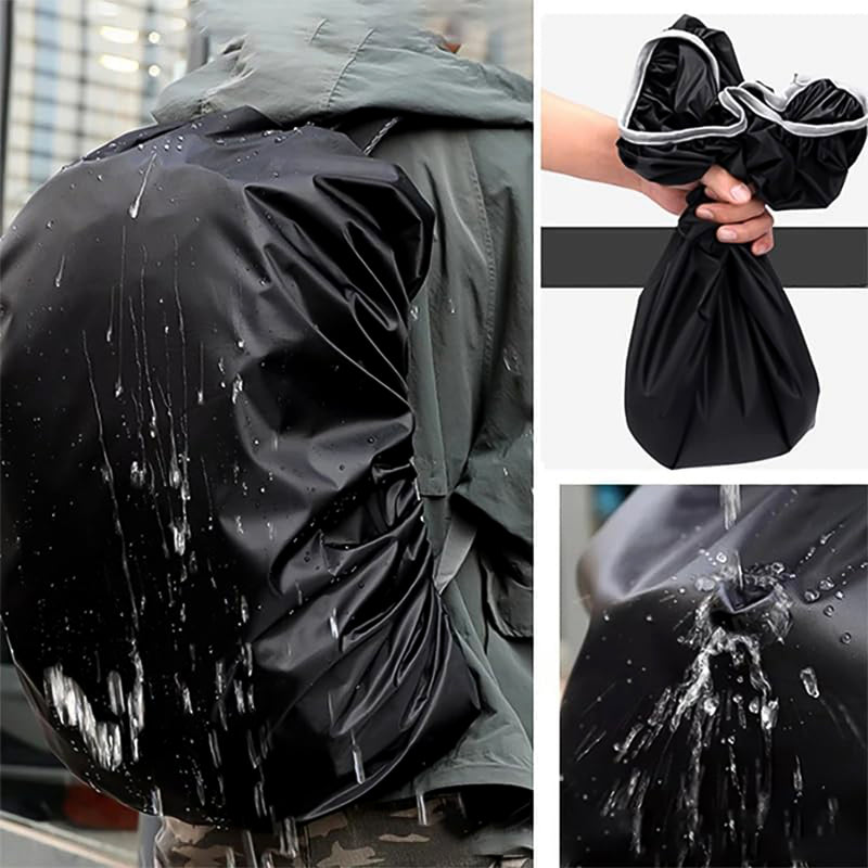 Waterproof Nylon Rain / Dust Cover - Elastic Adjustable For Laptop Bags And Backpacks